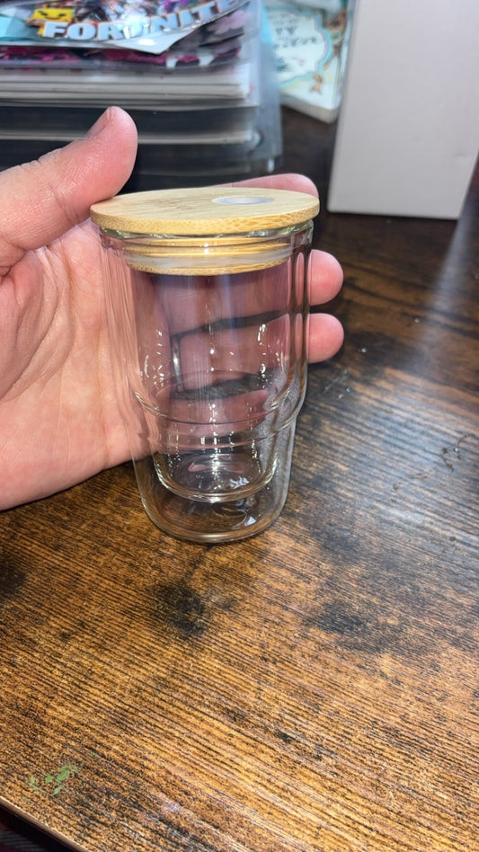 3oz Glass Snow Globe Shot-glass